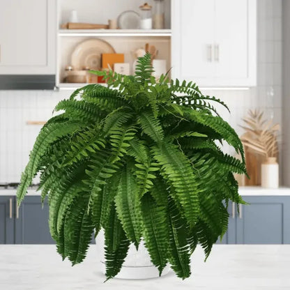 GreenGlow™ – Realistic Artificial Boston Fern for Decorative Green Interior Design [50% Off]