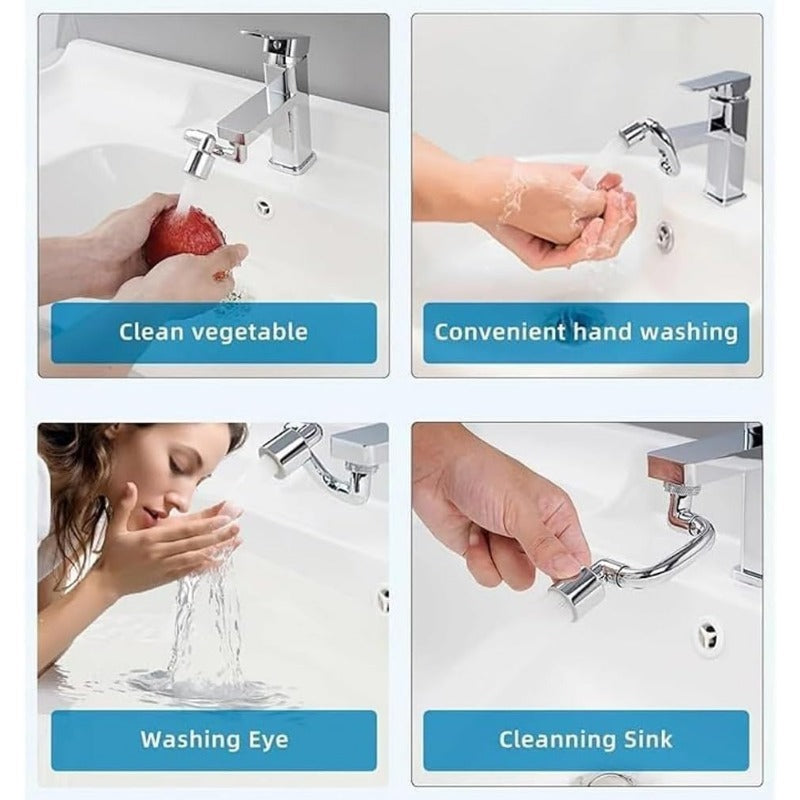 AquaRotate™ – 1440° Rotatable Faucet Attachment for Flexible and Comfortable Washing [50% Off]