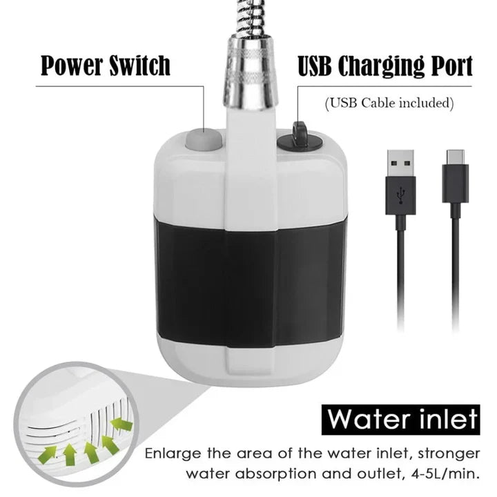WanderWash™ Portable Electric Shower Pump [50% Off]