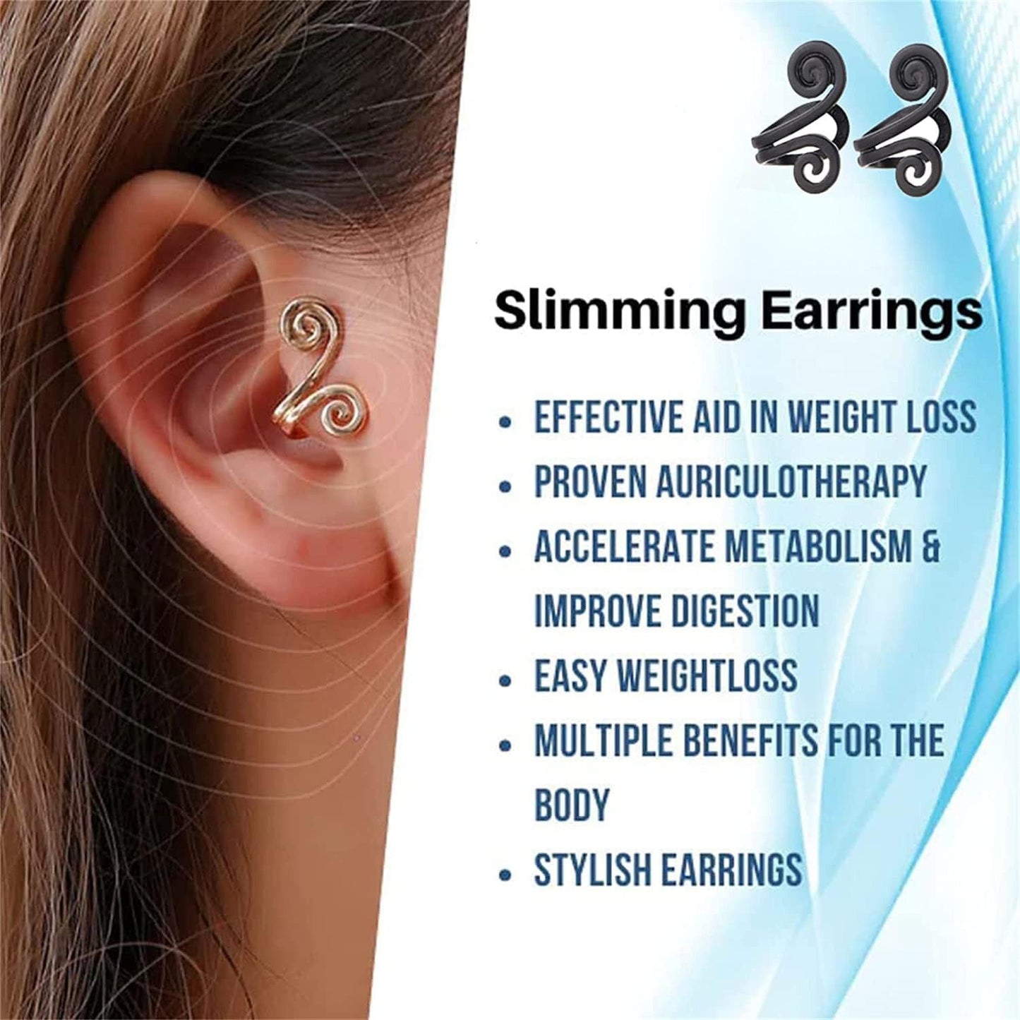 SlimEarrings™ – Acupressure Weight Loss Earrings for Natural, Gentle & Effective Support [1 + 1 Free]