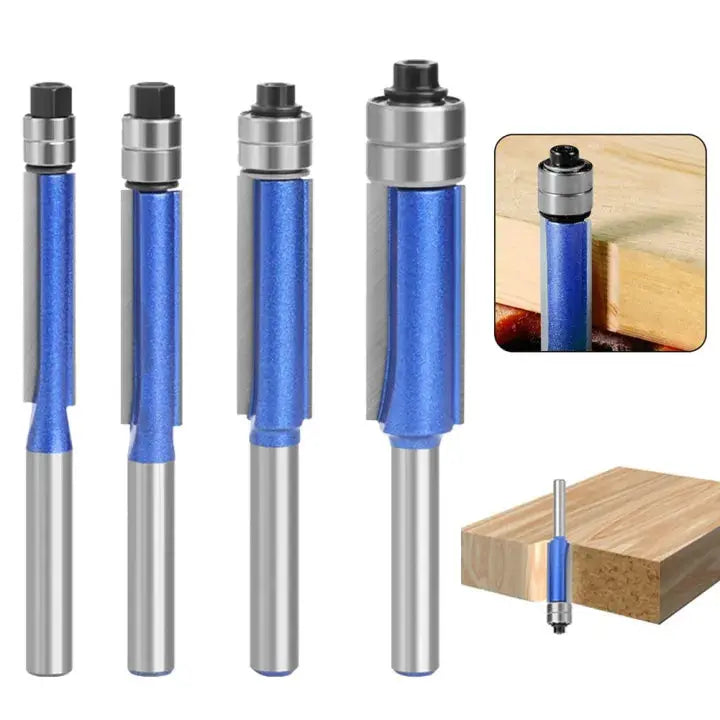 4-Piece Deburring and Polishing Tool Set for Metal, Wood & Plastic