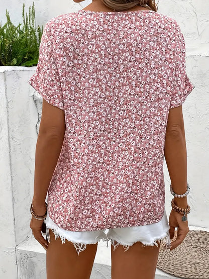 Sophia  | Women Chic Floral Summer Print Blouse