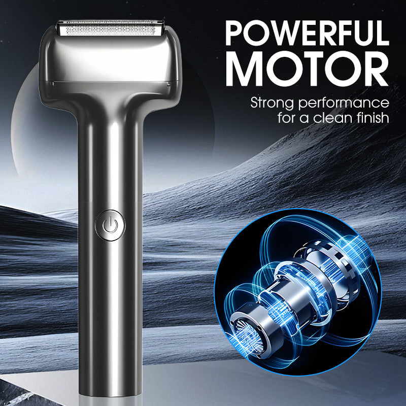 Waterproof Electric Razor with Triple-Foil System for Sensitive Skin