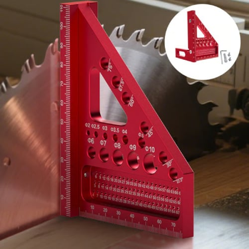 Multi-Angle Measuring & Scribing Tool with Laser-Engraved Scales