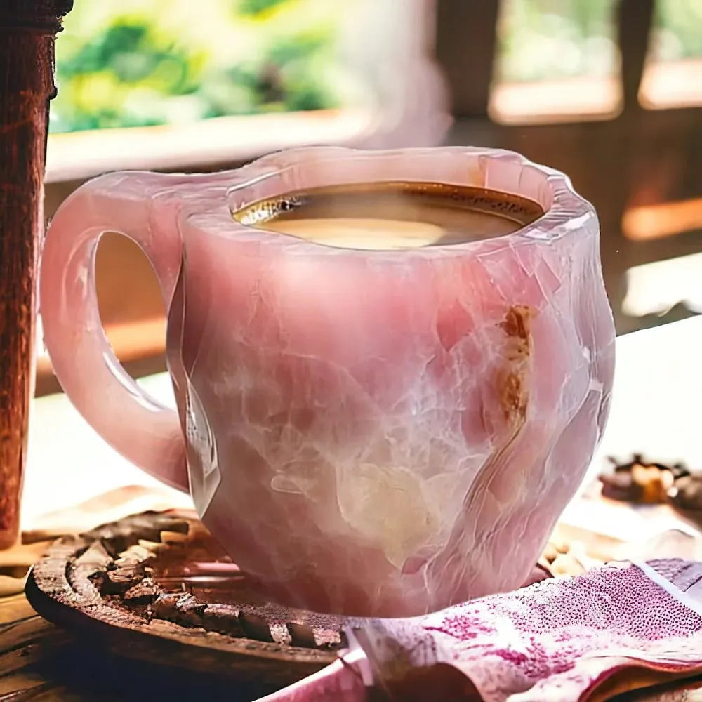 AuraStone – Handcrafted Mineral Stone Coffee Mugs Made from Real Crystal [50% Off]