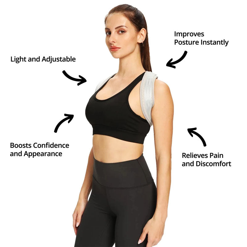 Adjustable Back Support Brace for Upright Posture – Unisex