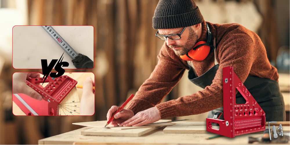 Multi-Angle Measuring & Scribing Tool with Laser-Engraved Scales