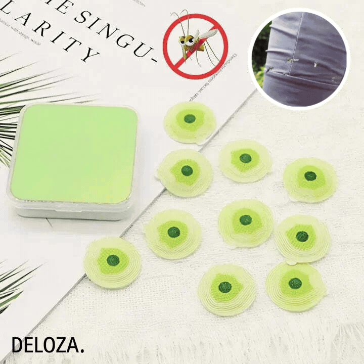 Natural Mosquito Repellent Patches – DEET-Free Stickers (20 Pack)
