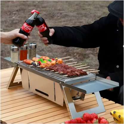 SmokelessPro™ – Foldable Grill for Low-Smoke, Practical & Mobile Barbecuing [50% Off]