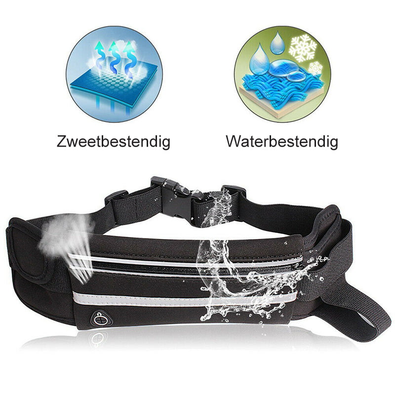 RunSafe – Waterproof Hip Bag, Ultra-Lightweight, Practical & Safe for Sports & Travel [1 + 1 Free]