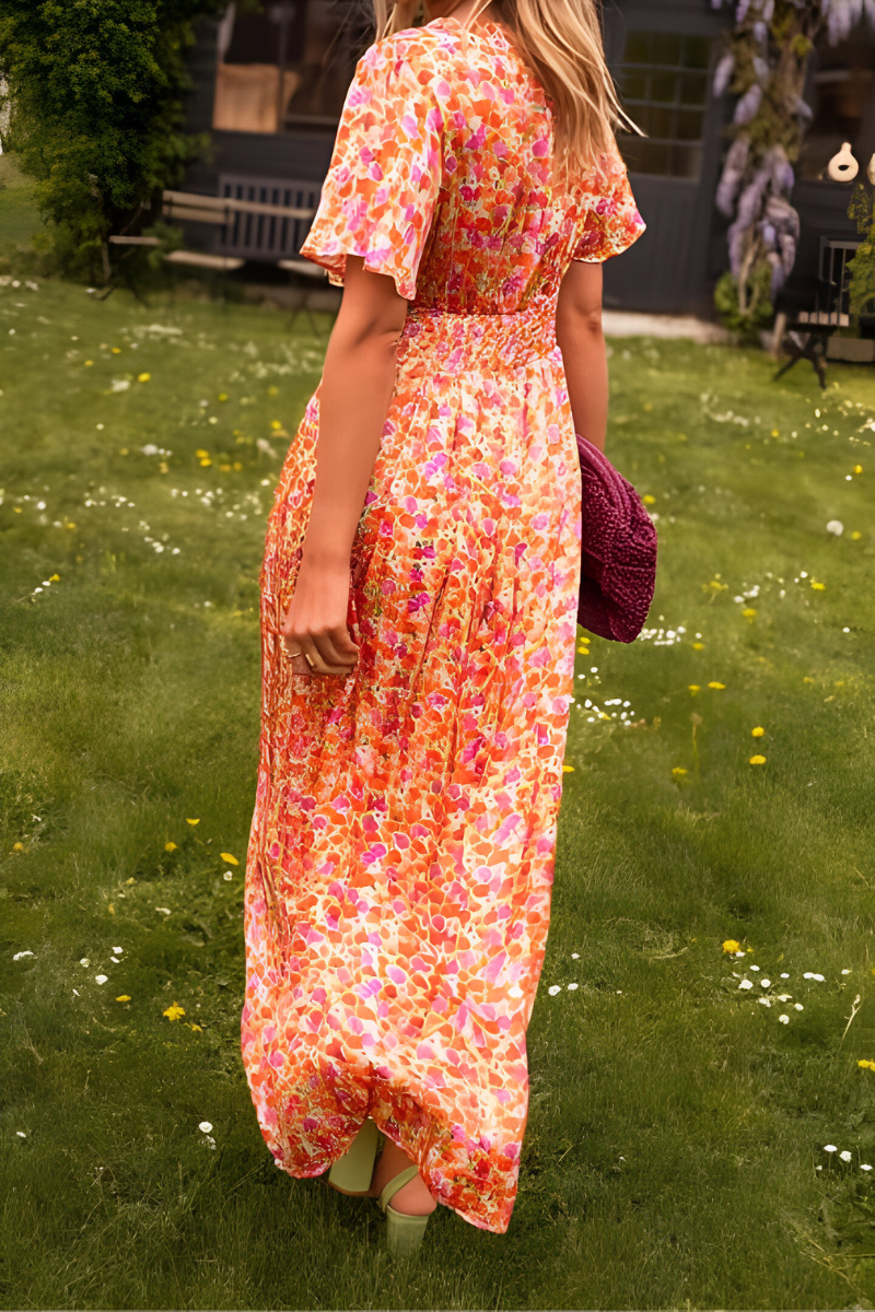 Floral Wrap Maxi Dress