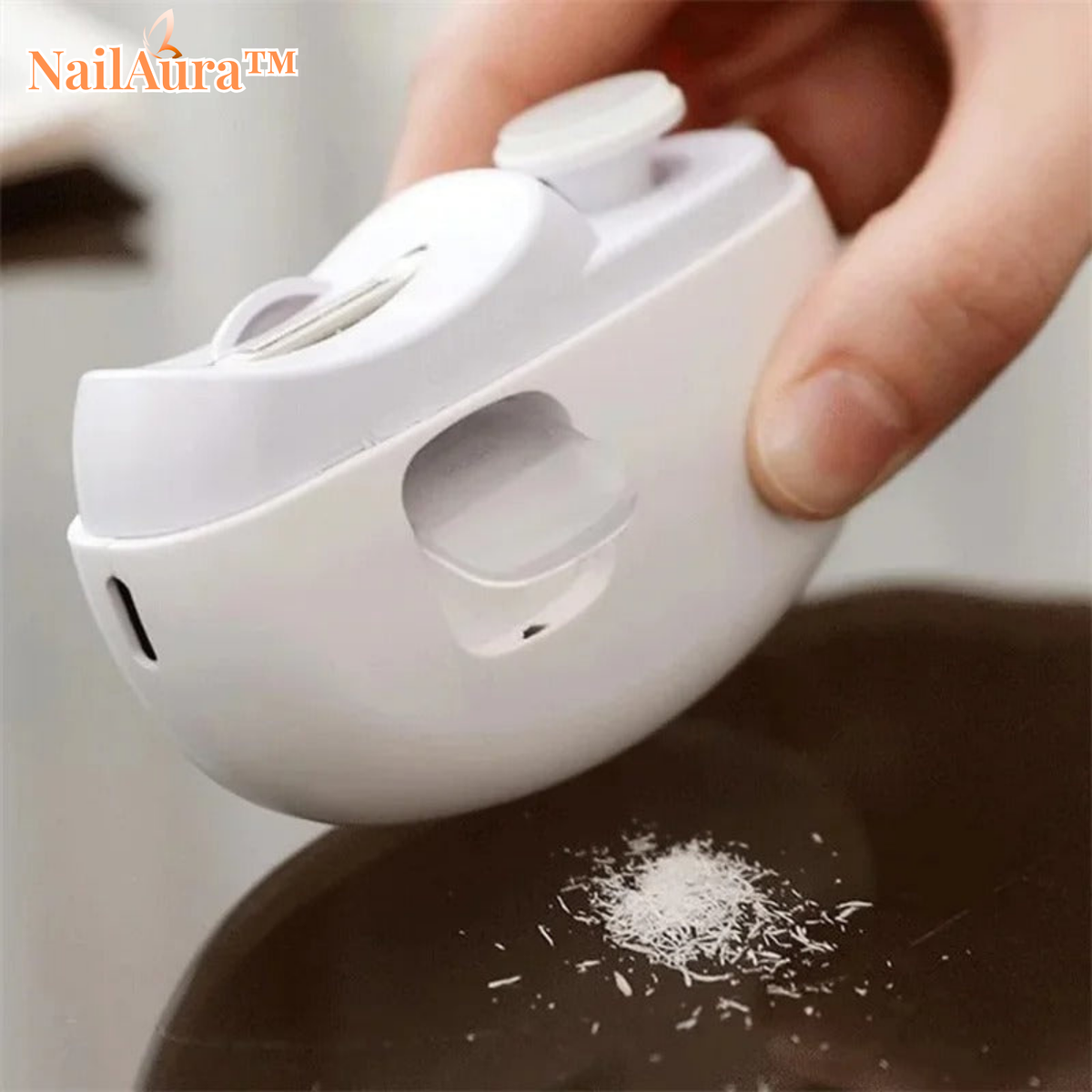 Electric Nail Clipper with Built-In File & Collection System