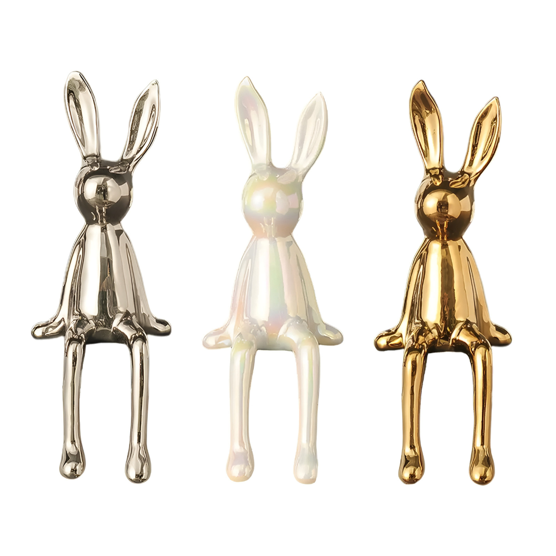 BunnyLuxe – Elegant Ceramic Rabbit for Stylish Home Décor [50% Off]