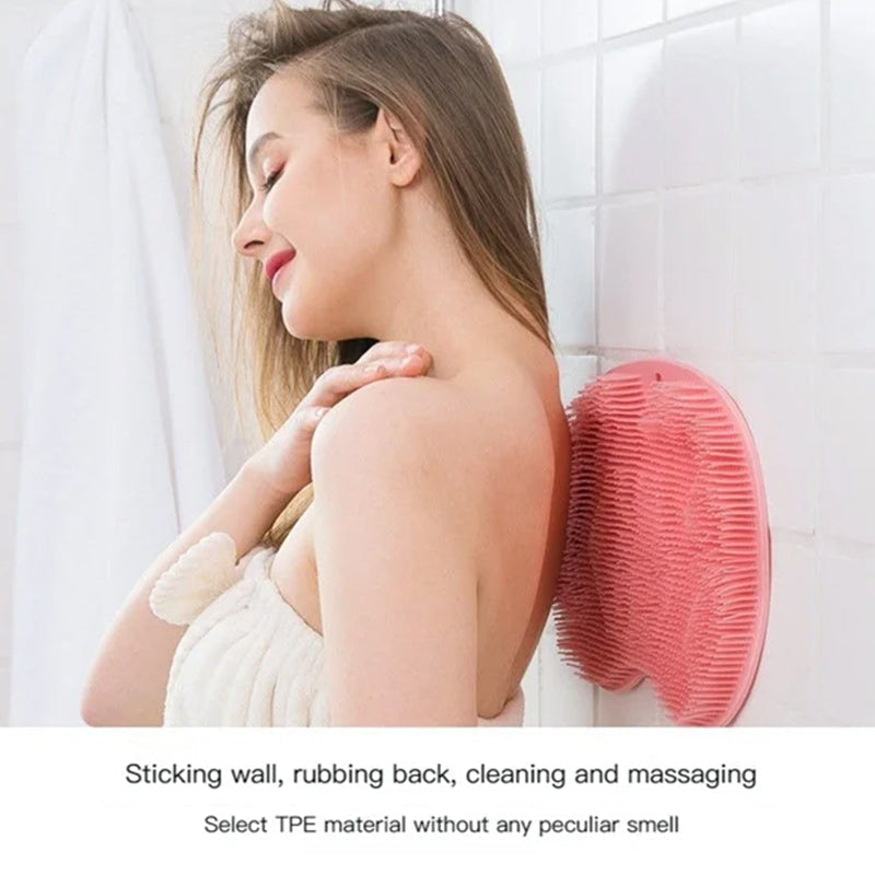 Silicone Foot Scrubber Mat with Suction Cups for Shower