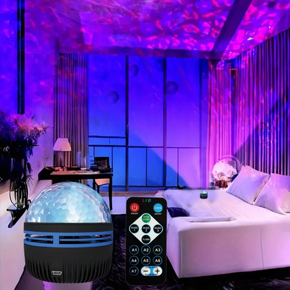 WaveLuxe™ – Water & aurora projector for relaxing, atmospheric ambiance immersive lighting [50% Off]