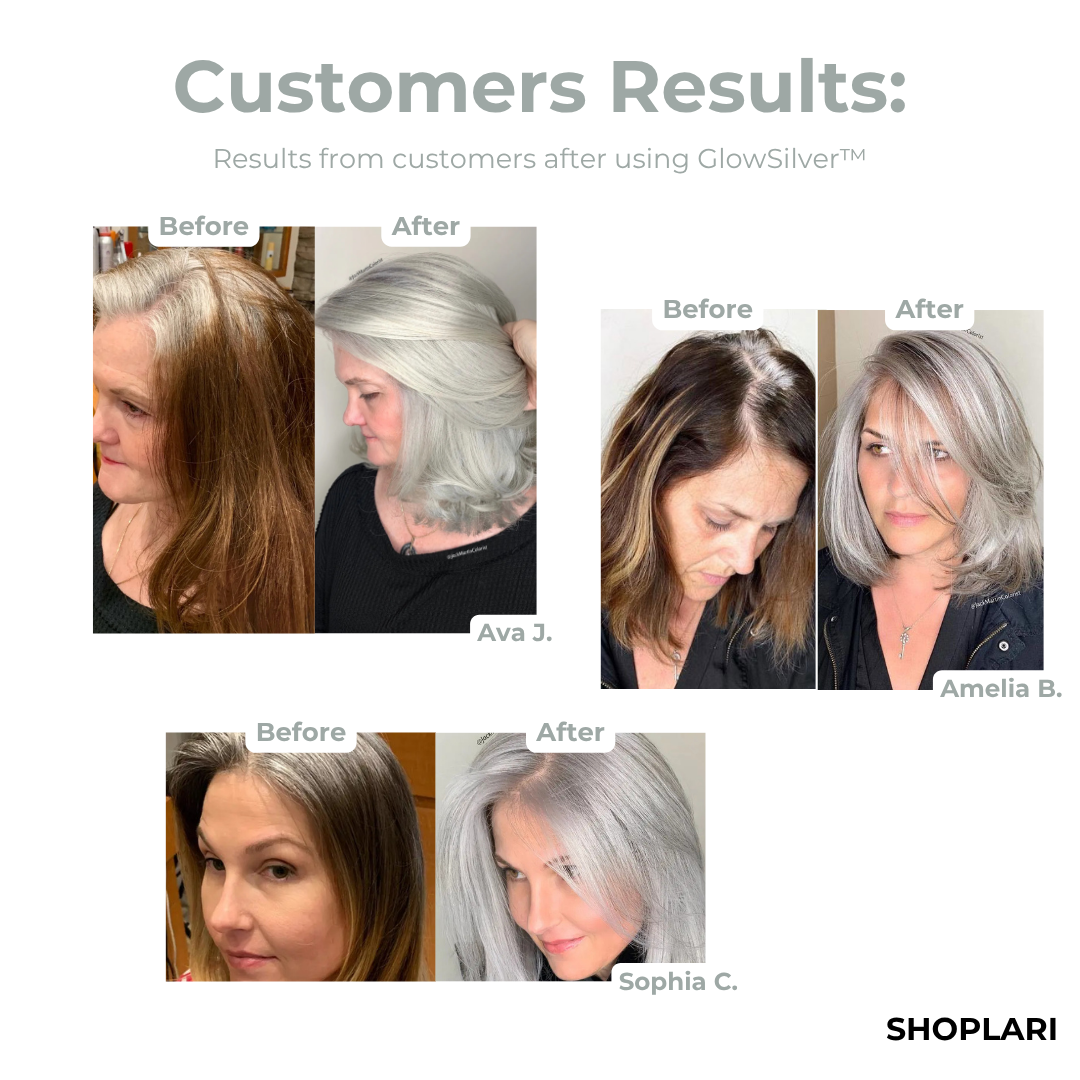 Natural Silver Hair Dye 2-in-1 Ammonia-Free Nourishing Color Cream