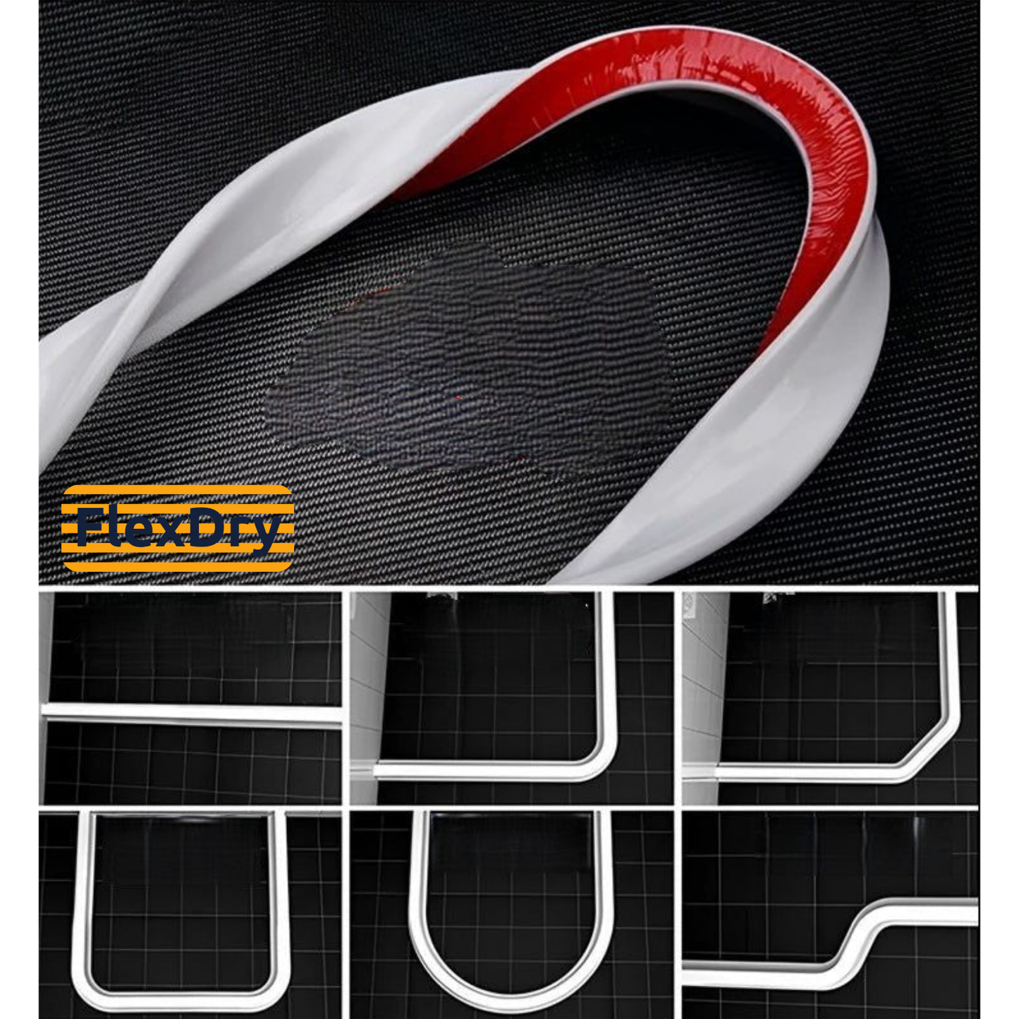 FlexDry – Silicone Shower Seal for Effective Water Protection in the Bathroom [50% Discount]