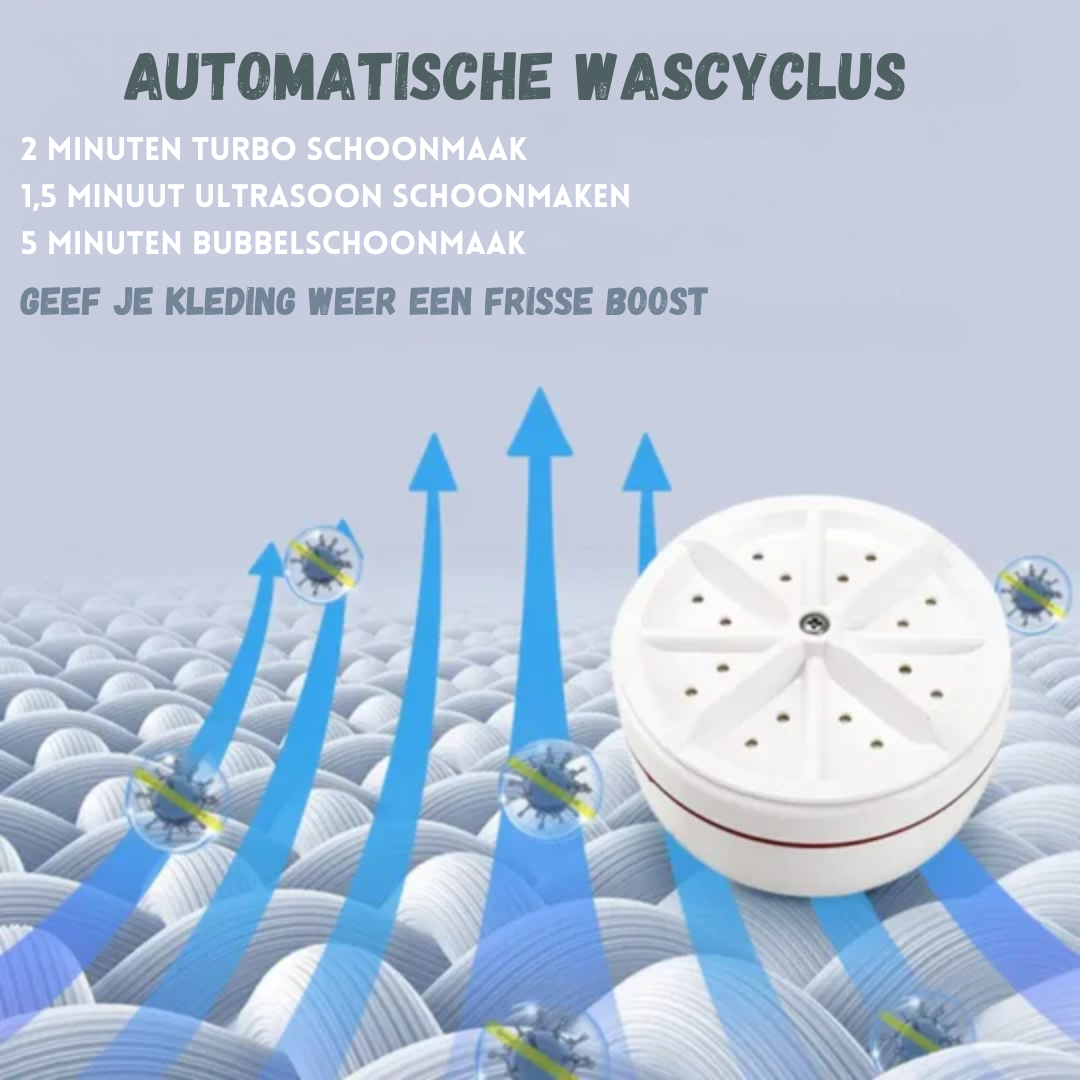 Portable Ultrasonic Mini Washing Machine with USB Power