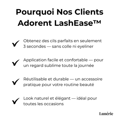 LashEase – Self-Adhesive Faux Lashes for a Natural and Effortless Application with Ease [50% Off]