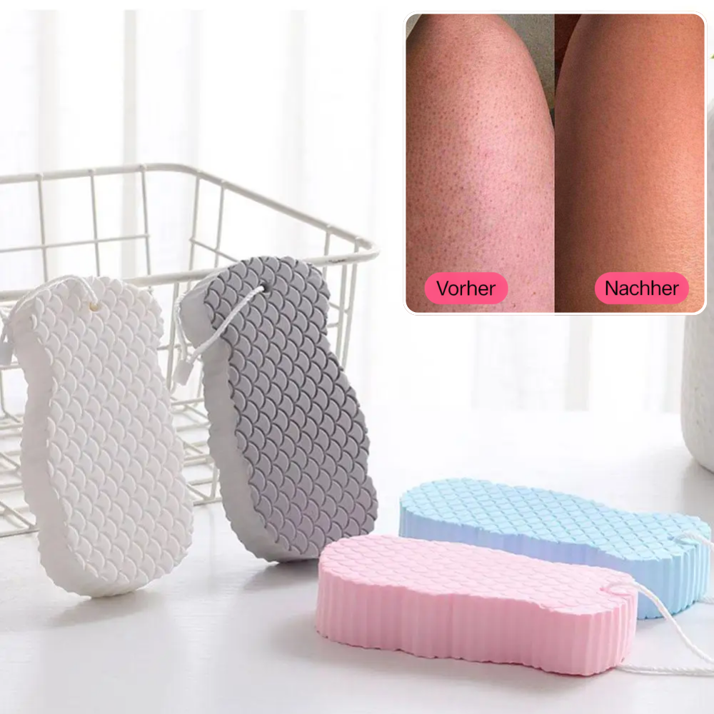 Gentle Exfoliating Sponge for Sensitive Skin – Chemical-Free Body Scrub