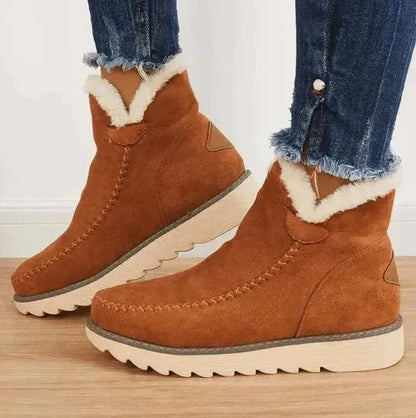 Women’s Comfortable Slip-On Boots with Warm Lining Winter