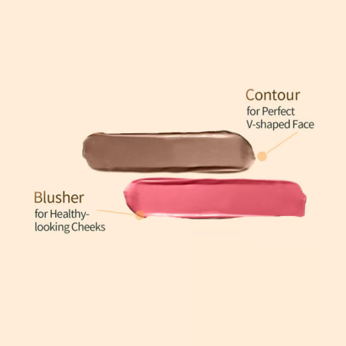 Double-Sided Contour and Blush Stick with Built-In Applicator