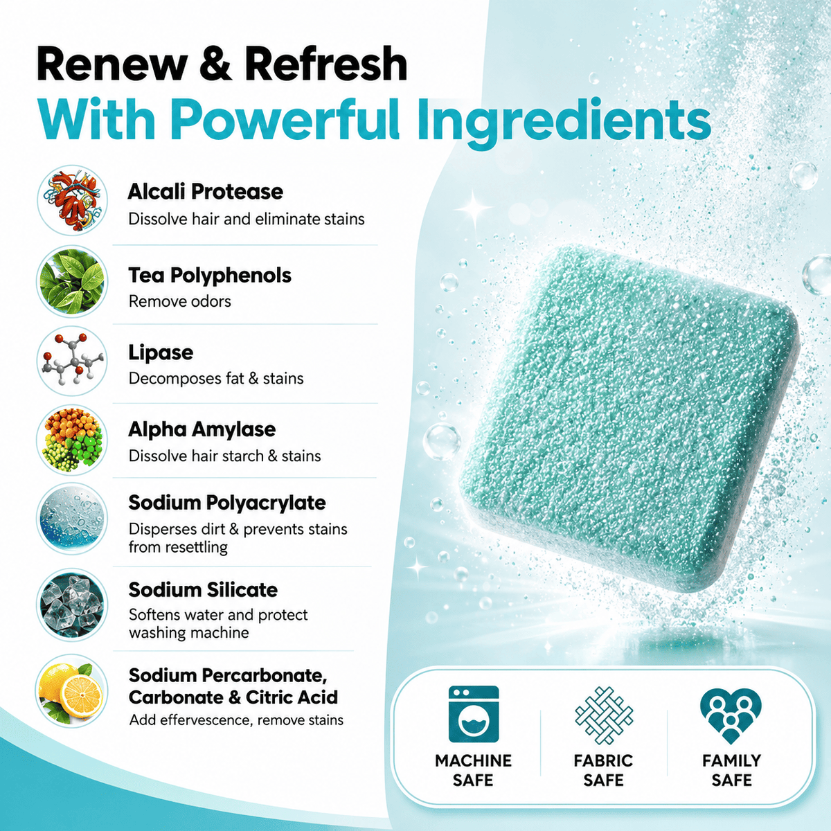 Washing Machine Cleaner Tablets – Removes Limescale, Odour & Residue