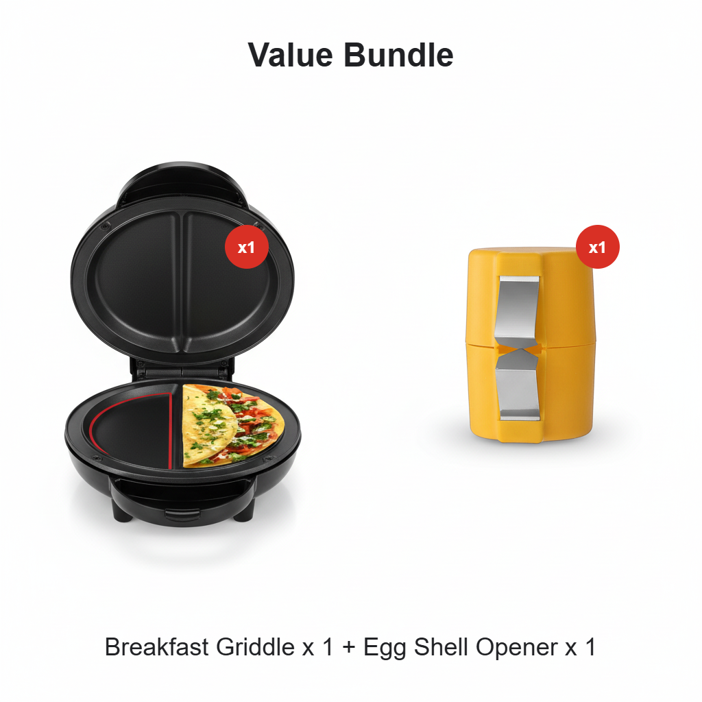 DualCook™ – Double-sided breakfast maker for effortless, quick & stress-free mornings [50% Discount]