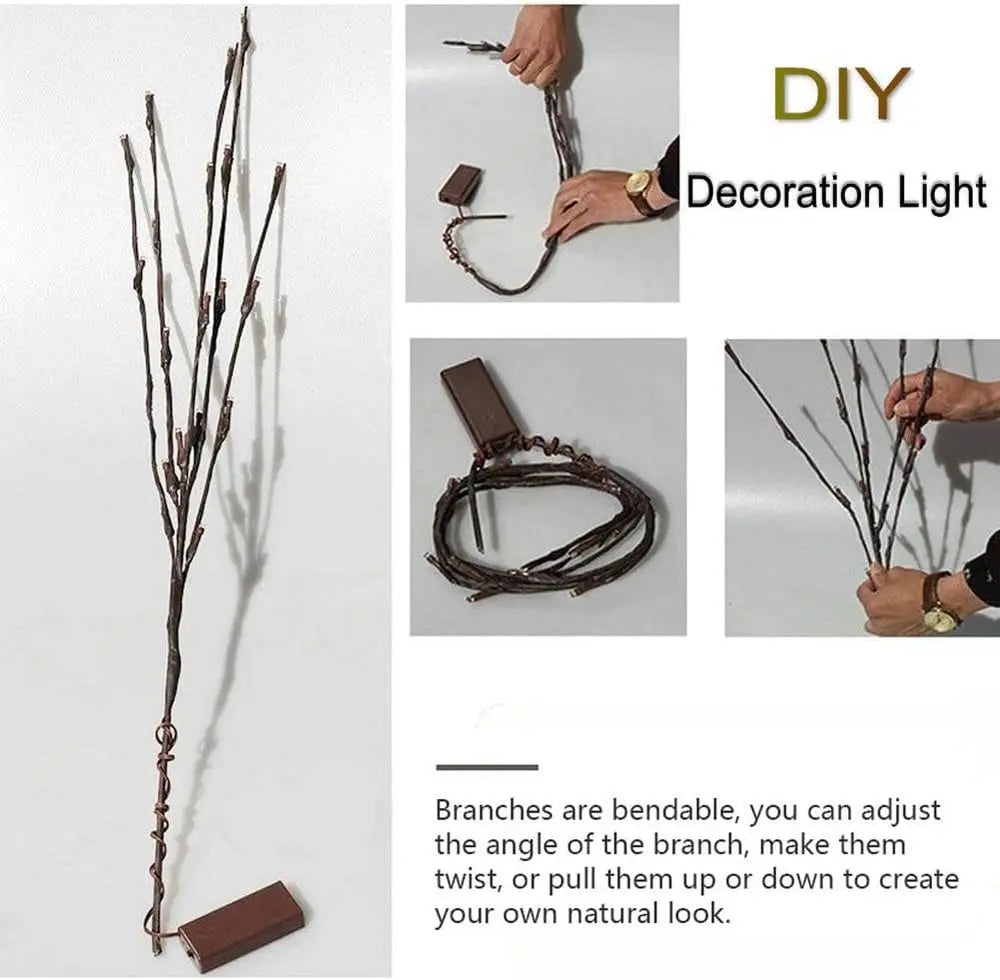 DekoBright™ – Battery-Powered, Adjustable LED Branch Decoration & Fairy Lights [50% Off]