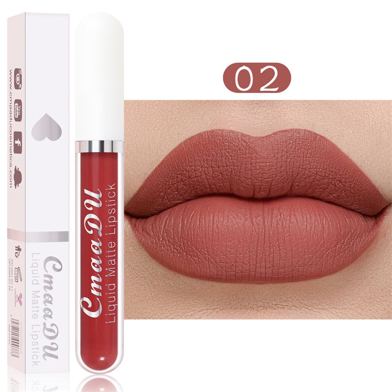 Long-Lasting Matte Lipstick Set – 18 Waterproof Shades with Vitamin E