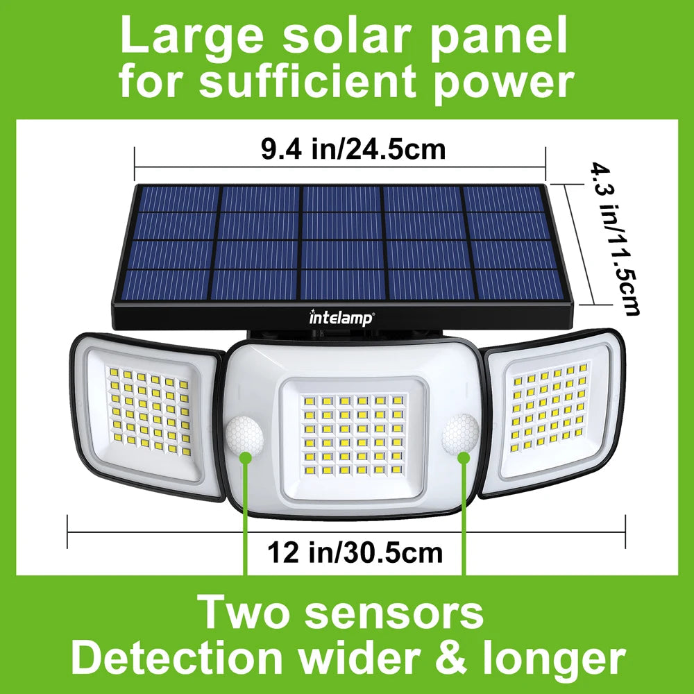 SolarShine™ – Solar-LED Motion Sensor for Bright Security Light Without Electricity [50% Discount]