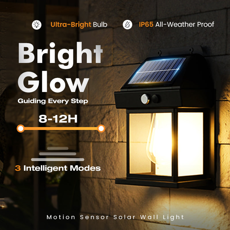 Solar Security Light with Motion Sensor – IP65 Outdoor LED Lamp