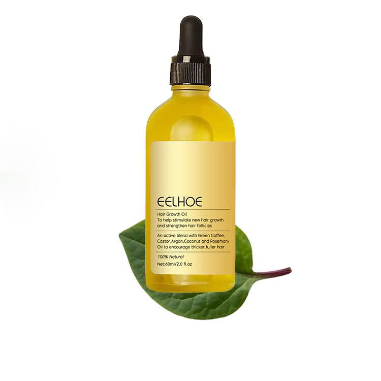 Natural Hair Growth Oil with 11 Plant Oils for Thicker, Fuller Hair