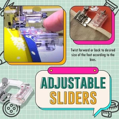 AdjustoBind™ Precision Bias Tape Foot with Adjustable Settings [50% Discount]
