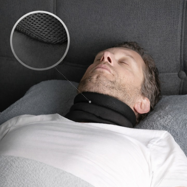 Ergonomic Neck Support Pillow for Restful Sleep and Snoring Reduction