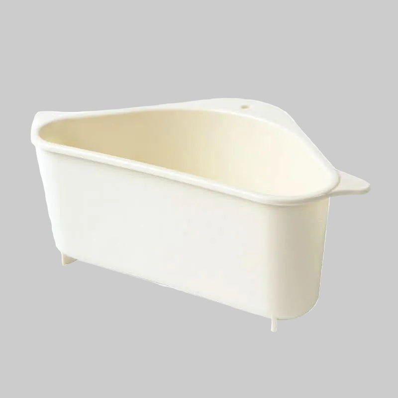 Triangular sink organizer for kitchen sink – space-saving