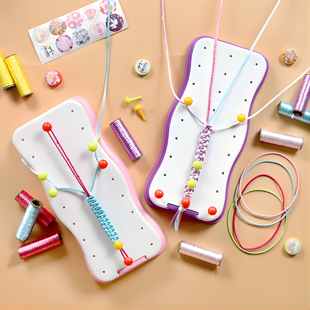 WeaveWonders – DIY Bracelet Weaving Set for Creative Custom Jewelry Designs [50% Off]