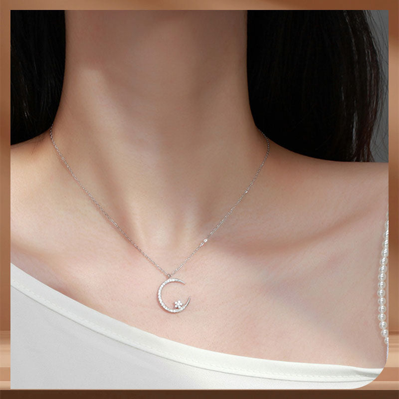 Elegant Moon and Stars Jewellery with Sparkling Light Effect
