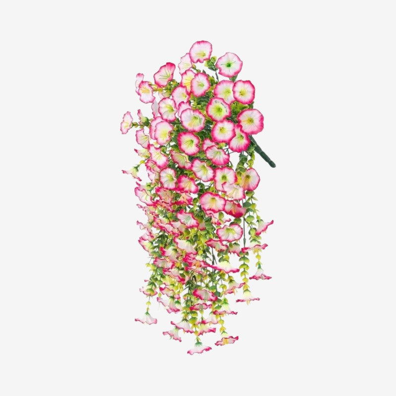 BloomCascade™ – Artificial Hanging Flower Bouquet for Balcony & Garden Decor, Low Maintenance [50% Off]