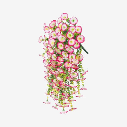 BloomCascade™ – Artificial Hanging Flower Bouquet for Balcony & Garden Decor, Low Maintenance [50% Off]