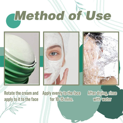 Green Tea Clay Mask Stick for Deep Pore Cleansing – 2 Pack