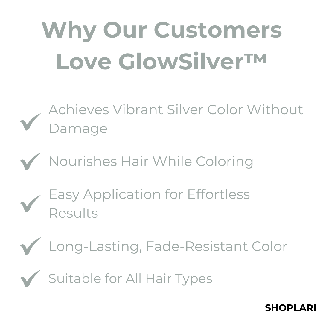 Natural Silver Hair Dye 2-in-1 Ammonia-Free Nourishing Color Cream
