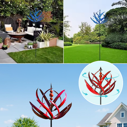 SerenitySpin™ – Flower Wind Spinner for Decorative, Colourful & Dynamic Garden Decoration [50% Off]