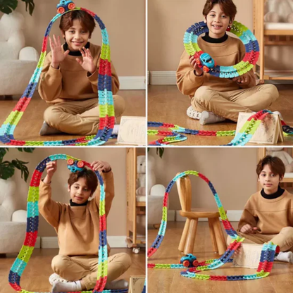 Flexigo™ – Flexible Race Track for Creative Flexible Play Fun Child Development [50% Discount]