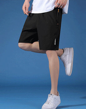 Unisex Ice Silk Stretch Shorts – Cooling Breathable Summer Shorts