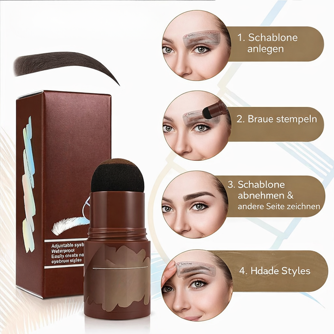 BrowMatch™ – Eyebrow Stamp Set for Perfectly Shaped and Defined Brows [50% Off]