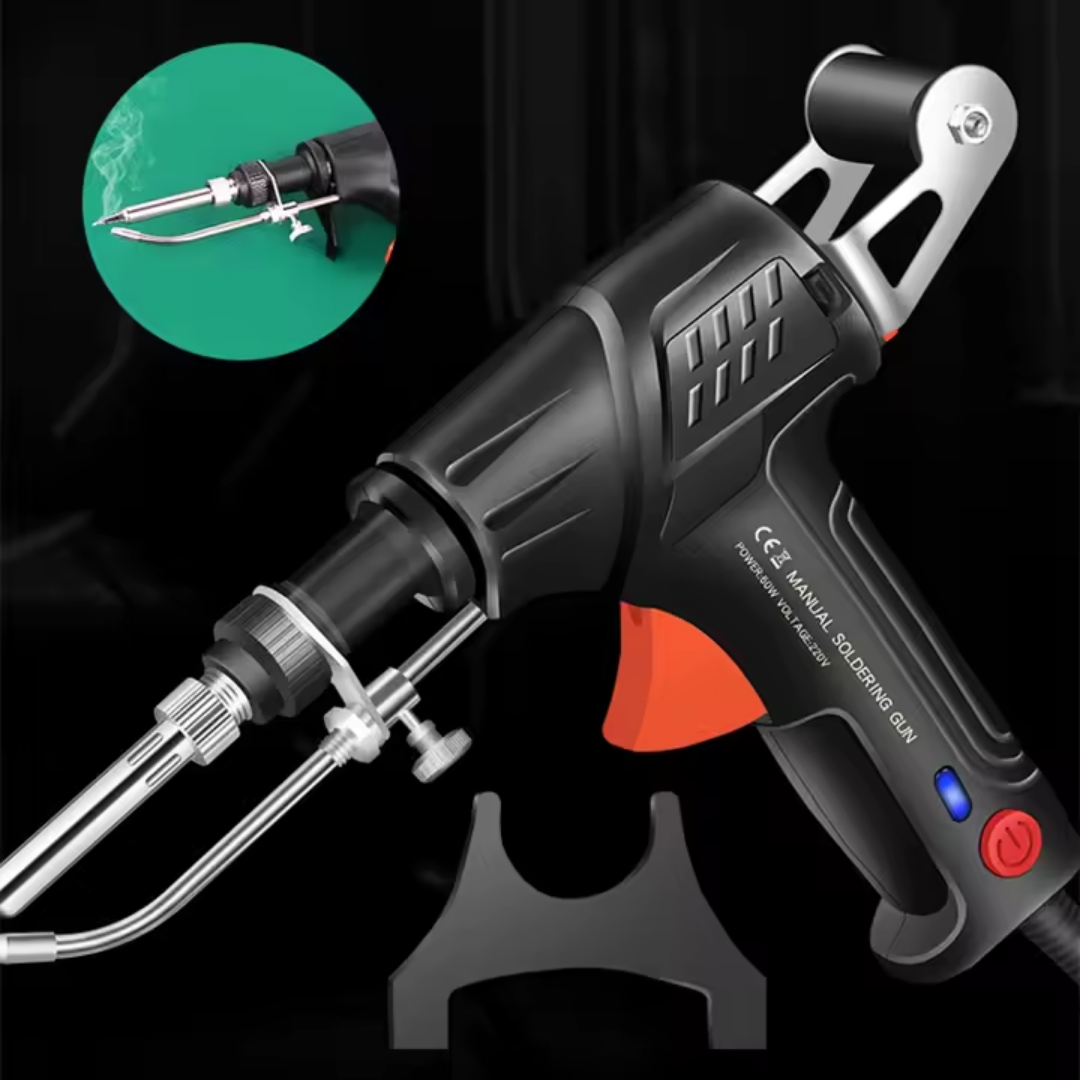 Multi-Function Soldering Iron with Laser Alignment & Side Viewing Window