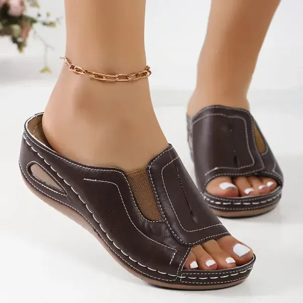Lennox | Women’s Orthopedic Slip-On Wedge Sandals