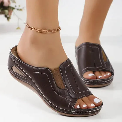 Lennox | Women’s Orthopedic Slip-On Wedge Sandals