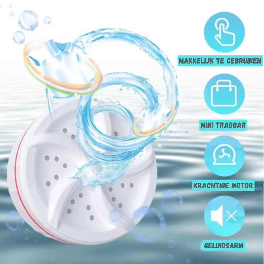 Portable Ultrasonic Mini Washing Machine with USB Power